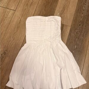 Hollister White Smocked Dress